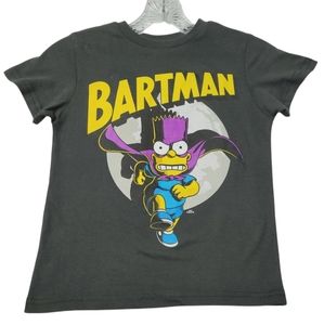 Bartman Simpsons Black Short Sleeve Boys Graphic Size XS T-Shirt